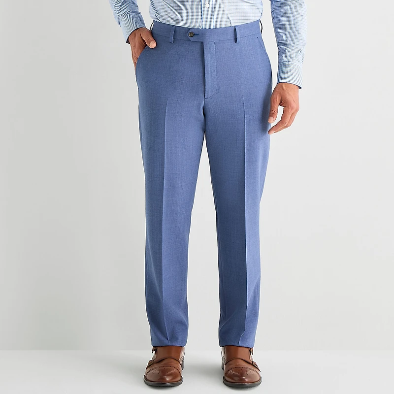 Stafford Smart Tech Mens Classic Fit Flat Front Suit Pant