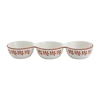 Jenny Martinez 3-Section Stoneware Serving Bowl