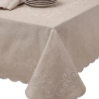 Lenox French Perle Linen Tablecloth