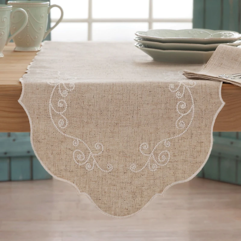 Lenox French Perle Linen 4-pc. Table Runner