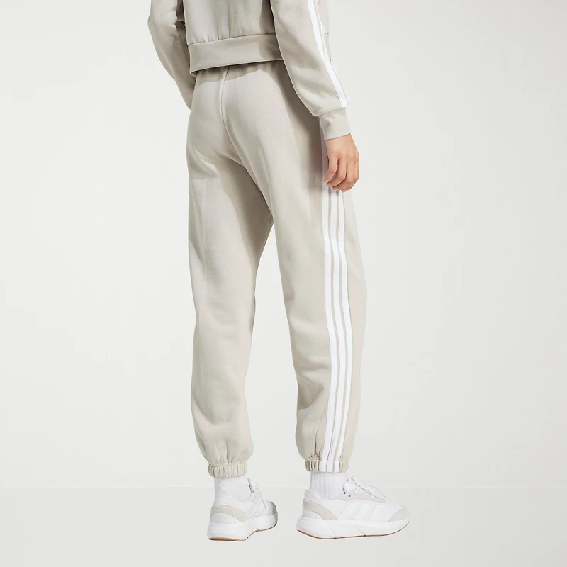adidas Womens Straight High Rise Loose Fit Fleece Active Jogger Pant
