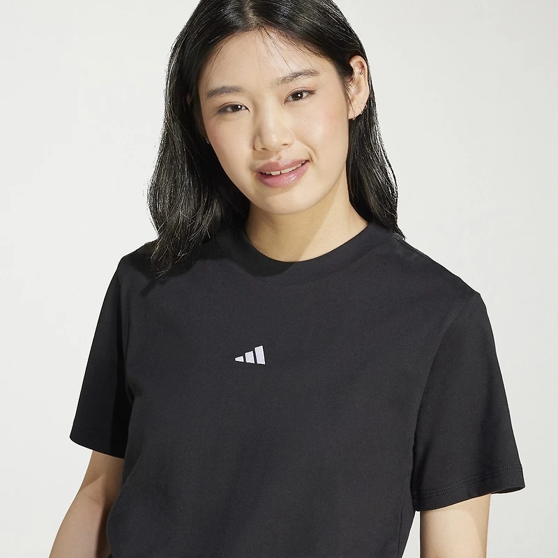 adidas Womens Crew Neck Short Sleeve Active T-Shirt