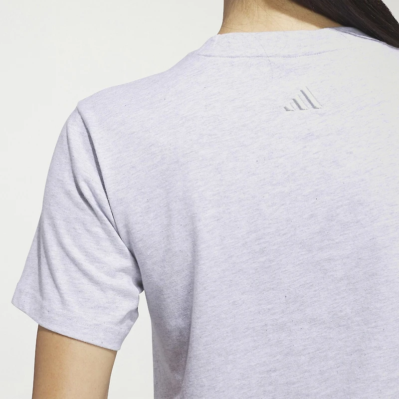 adidas Womens Crew Neck Short Sleeve Active T-Shirt