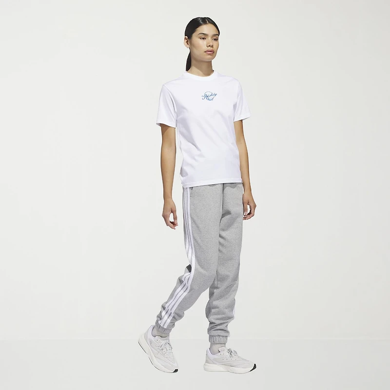 adidas Womens Crew Neck Short Sleeve Active T-Shirt