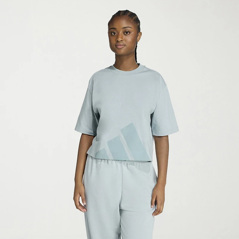 adidas Womens Crew Neck Short Sleeve Active T-Shirt