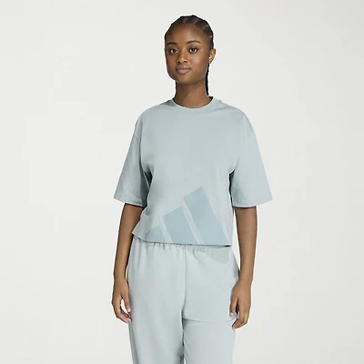 adidas Womens Crew Neck Short Sleeve Active T-Shirt