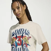 adidas Womens Farm Rio Crew Neck Short Sleeve Active T-Shirt