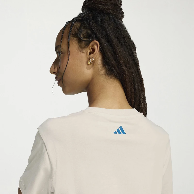 adidas Womens Farm Rio Crew Neck Short Sleeve Active T-Shirt