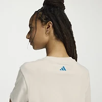 adidas Womens Farm Rio Crew Neck Short Sleeve Active T-Shirt