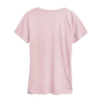 Barbie Furniture Womens Crew Neck Short Sleeve Classic Fit Graphic T-Shirt