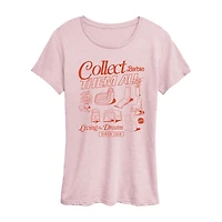Barbie Furniture Womens Crew Neck Short Sleeve Classic Fit Graphic T-Shirt