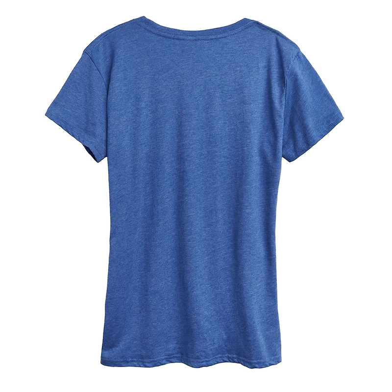 Peanuts Valentines Squad Womens Crew Neck Short Sleeve Classic Fit Graphic T-Shirt