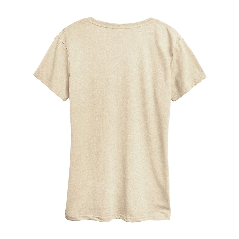 Winter Games Skiing Womens Crew Neck Short Sleeve Classic Fit Graphic T-Shirt