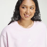 adidas Womens Crew Neck Long Sleeve Plus Sweatshirt