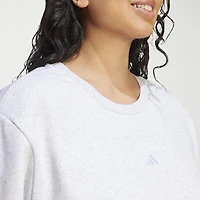 adidas Womens Crew Neck Long Sleeve Plus Sweatshirt