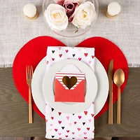 Design Imports Confetti Hearts Print 6-pc. Napkins