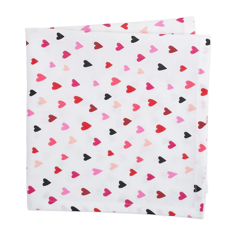 Design Imports Confetti Hearts Print 6-pc. Napkins