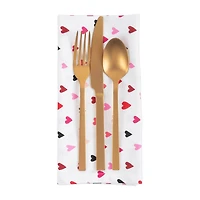 Design Imports Confetti Hearts Print 6-pc. Napkins