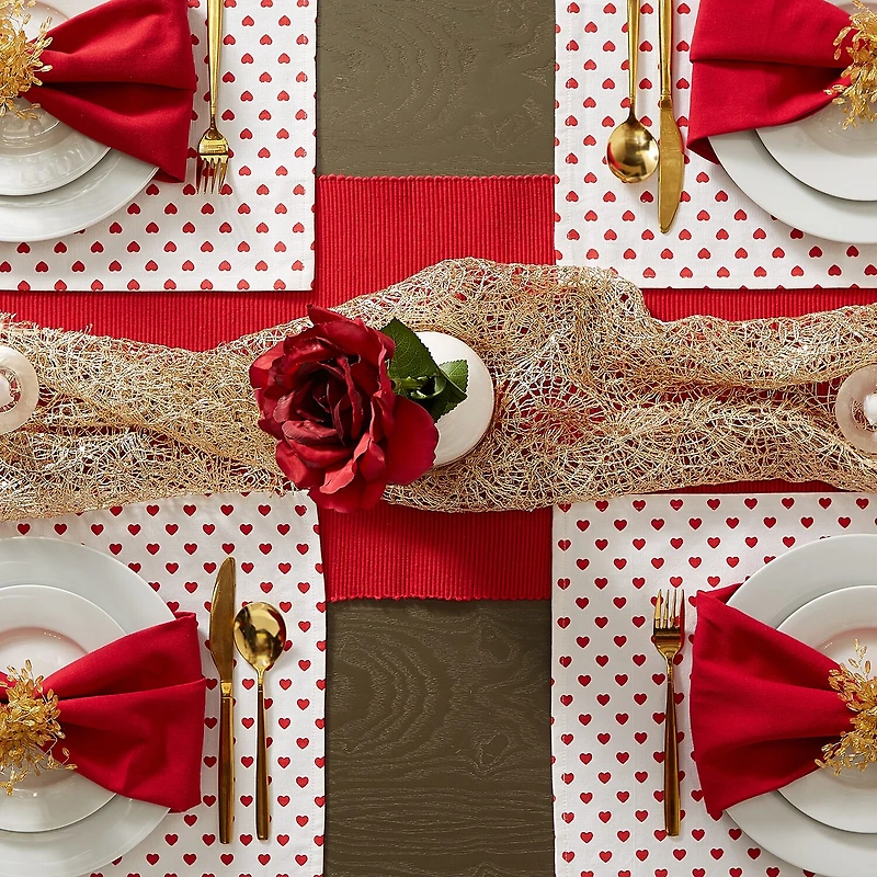Design Imports Lil Hearts Ribbed 6-pc. Placemat