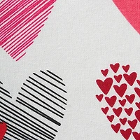 Design Imports Hearts Collage Print Table Runner