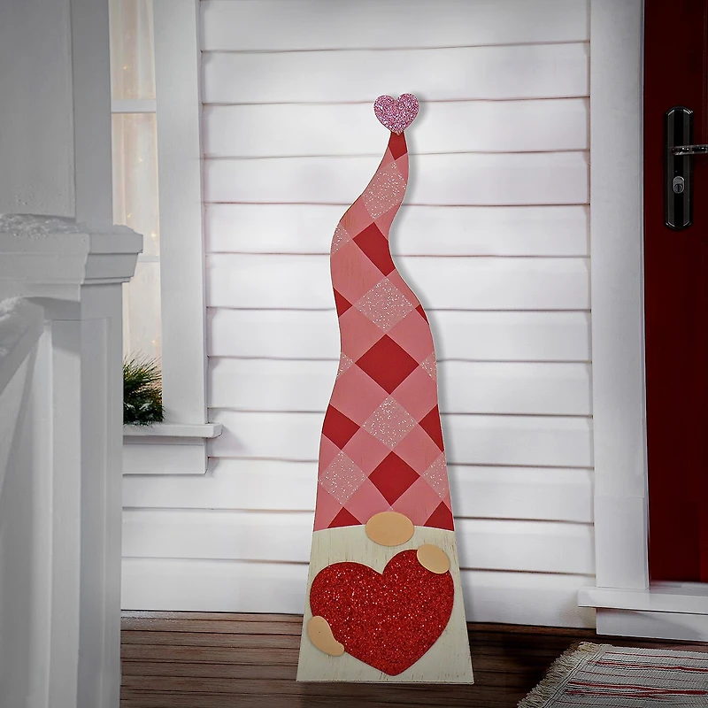 National Tree Co. "36"" Valentines Heart Porch Decor" Valentines Day Gnome