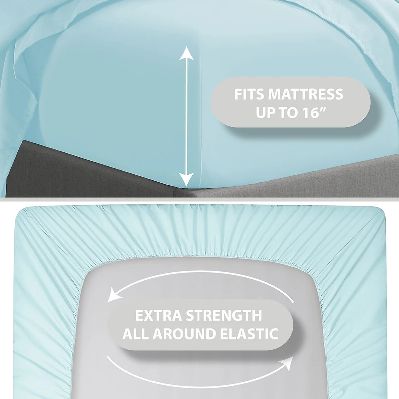 Swift Home Ultra Soft Wrinkle Resistant All Season Sheet Set
