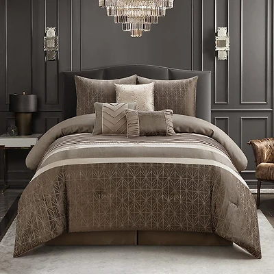 Stratford Park Sallie 7-pc. Geometric Midweight Comforter Set