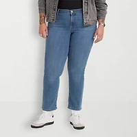 Levi's® Plus Womens Mid Rise 414 Straight Leg Jean