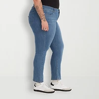Levi's® Plus Womens Mid Rise 414 Straight Leg Jean