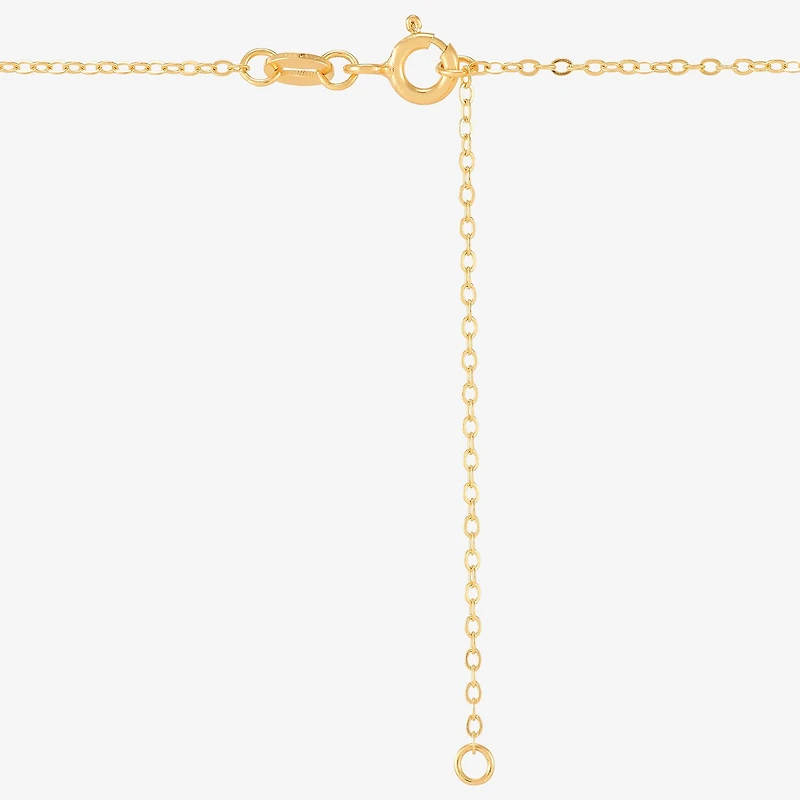 Miraculous Medal Womens White Mother Of Pearl 14K Gold Over Silver Oval 20 Inch Pendant Necklace