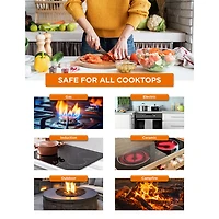 Commercial Chef Carbon With Wood Handle 12 Inch Non-Stick Steel Wok