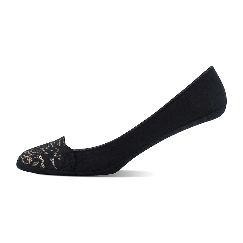 Peds Lace Ultra Low Cut Womens Multi-Pack 2 Pair Liner Socks