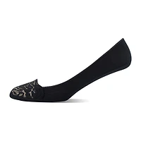 Peds Lace Ultra Low Cut Womens Multi-Pack 2 Pair Liner Socks