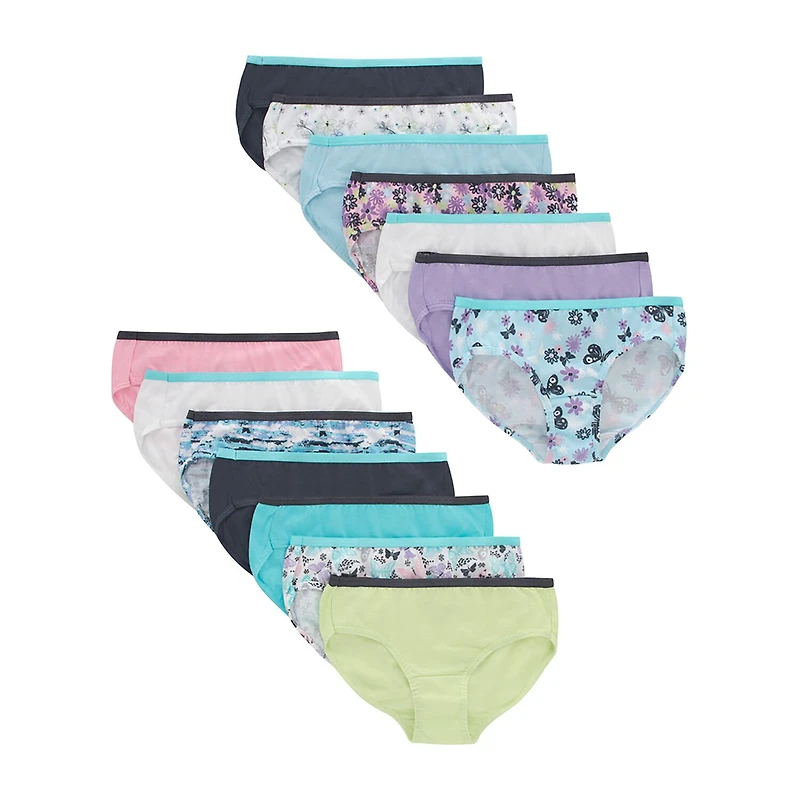 Hanes Bonus Pack Little & Big Kid Girls 14 Hipster Panty Guh14b