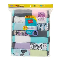 Hanes Bonus Pack Little & Big Kid Girls 14 Hipster Panty Guh14b