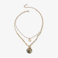 a.n.a Gold Tone Toggle Womens 18 Inch Pendant Necklace