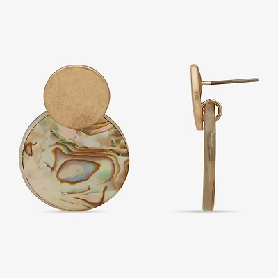 a.n.a Gold Tone Womens Drop Earrings