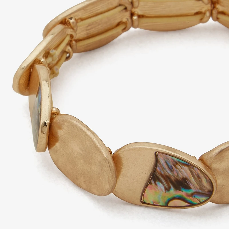 a.n.a Gold Tone Womens Stretch Bracelet