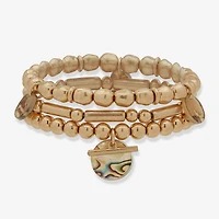 a.n.a Gold Tone Womens 3-pc. Bracelet Set