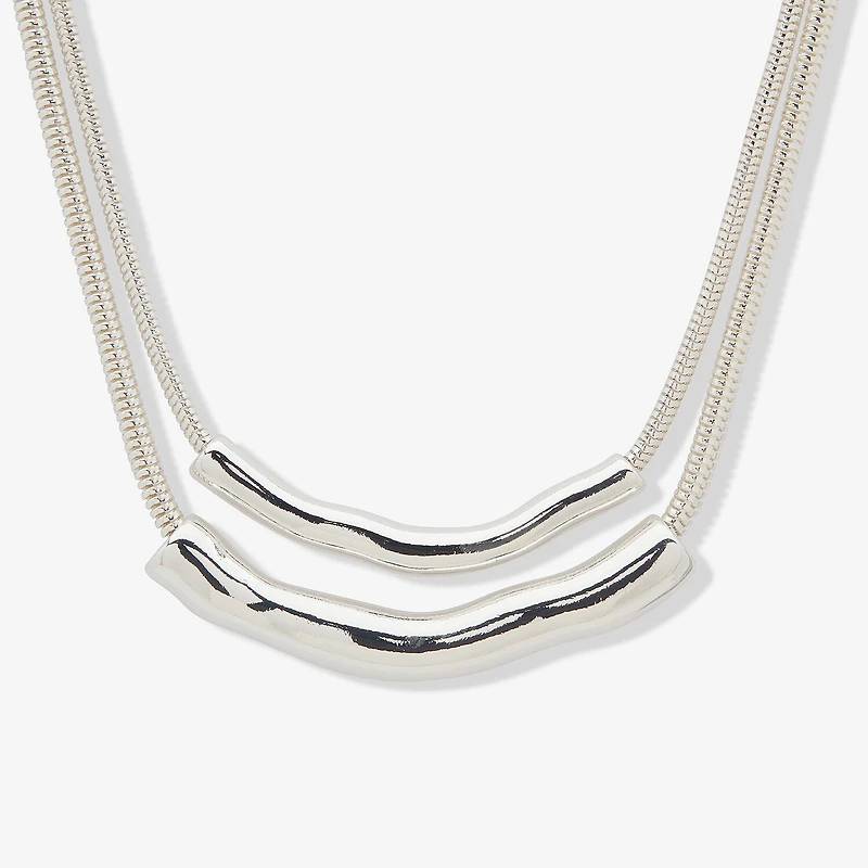 Worthington Silver Tone Womens 17 Inch Strand Necklace