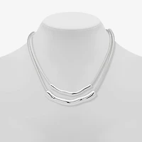 Worthington Silver Tone Womens 17 Inch Strand Necklace