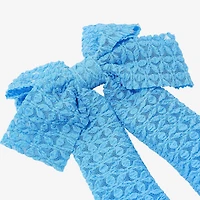 Arizona Blue Textured Hair Bow