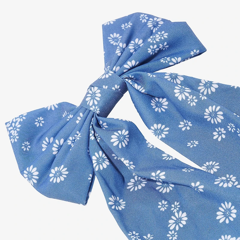 Arizona Floral Denim Hair Bow