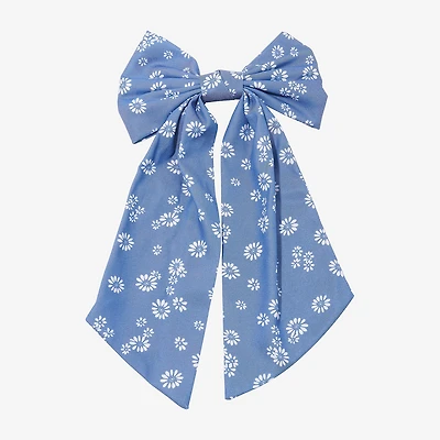 Arizona Floral Denim Hair Bow