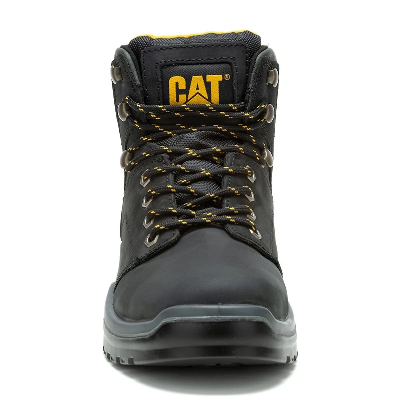 CAT Mens Slip Resistant Striver Steel Toe Work Boots