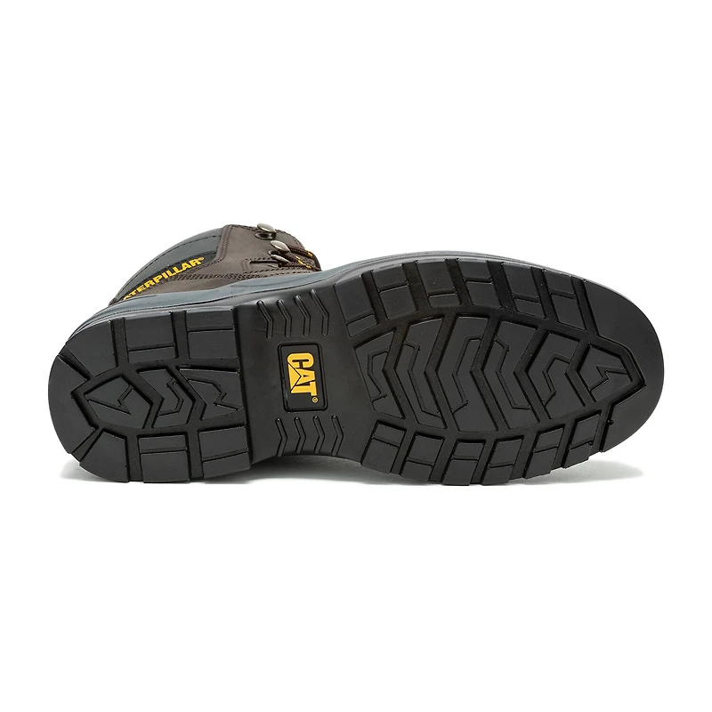 CAT Mens Striver Steel Toe Slip Resistant Block Heel Work Boots