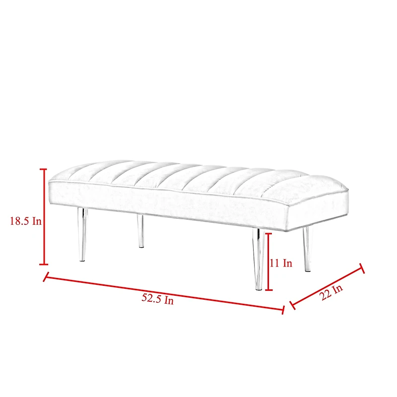Inspired Home® Denver Upholstered Bench