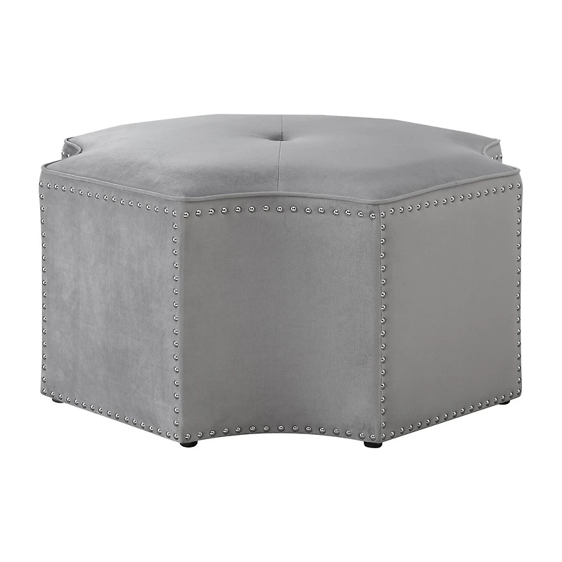Inspired Home® Fiorella Upholstered Ottoman