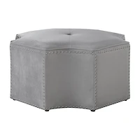 Inspired Home® Fiorella Upholstered Ottoman