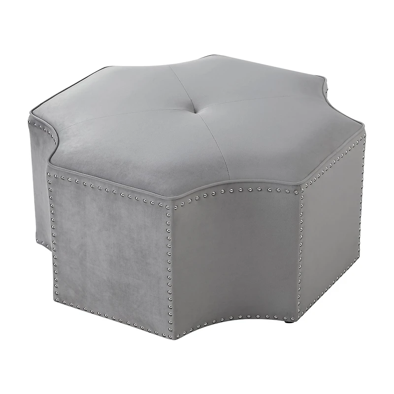 Inspired Home® Fiorella Upholstered Ottoman